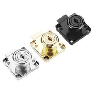 抽屉锁衣柜子锁柜门锁金色黑色柜台锁家具办公室柜锁衣柜锁抽柜锁