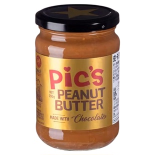 Pics皮卡思新西兰巧克力健身纯可可酱颗粒花生酱290g脂肪不低脂