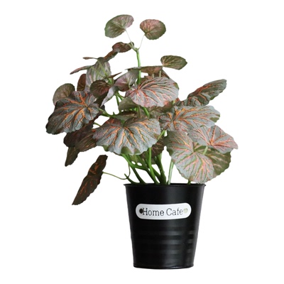 仿真海棠叶绿植盆栽组合