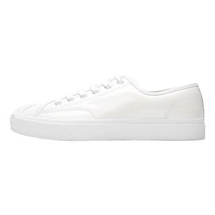 匡威Jack Purcell 经典款白色皮质开口笑百搭小白鞋帆布鞋168135C