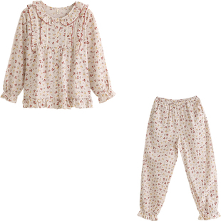 Bananagirl睡衣女春秋长袖小清新可爱甜美女士日系家居服女两件套