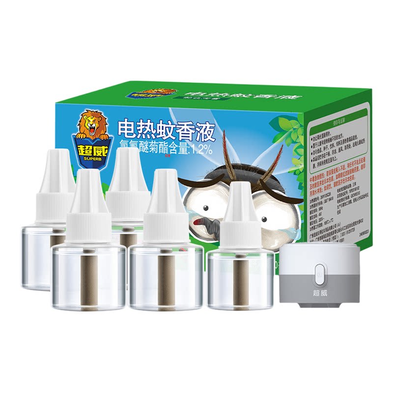 超威电热蚊香液家用驱蚊液灭防蚊加热器补充非无毒非无味