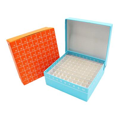 白鲨实验耗材翻盖连盖纸质冻存盒