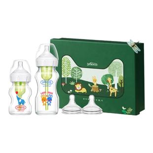 布朗博士奶瓶玻璃奶瓶PPSU奶瓶防胀气奶瓶新生儿礼盒装硅胶奶嘴