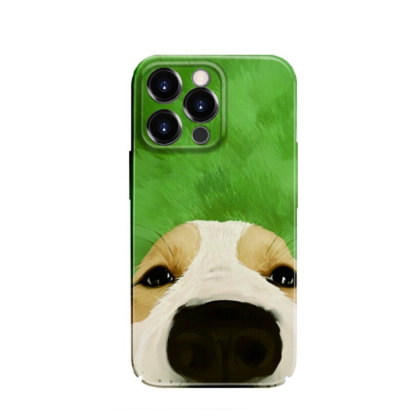 翠毛柴犬网红防摔苹果手机壳