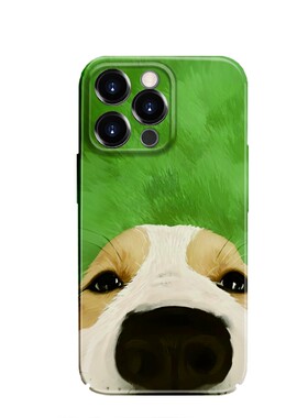 翠毛柴犬网红防摔苹果手机壳
