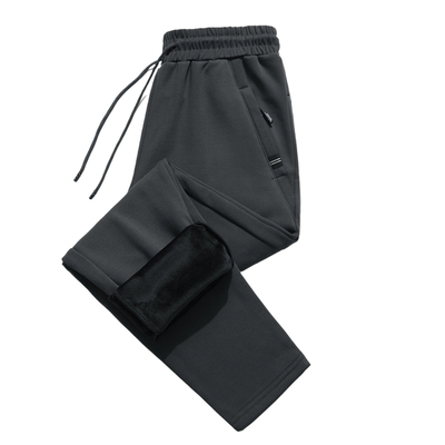 加绒运动裤男士冬季爸爸大码长裤