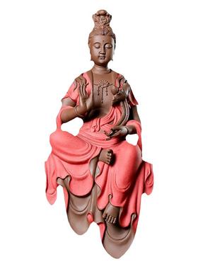 大号自在观音佛像陶瓷家居供奉摆件