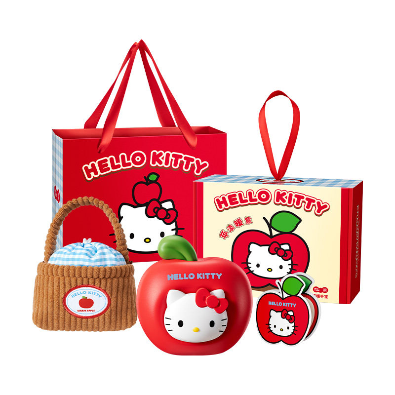 马克图布HelloKitty苹果暖手宝USB充电款三丽鸥手握式自发热暖宝宝便携迷你可爱女生生日礼物实用闺蜜朋友
