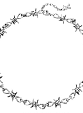 KREAM 钛钢荆棘项链男嘻哈个性潮流女锁骨链欧美潮流个性