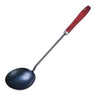 章丘蛋饺勺纯铁无涂层蛋饺铁勺手工蛋饺专用勺平底元宝饺子铁勺子