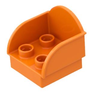 wange万格儿童大颗粒积木墙配件益智拼装积木座椅散件D0096