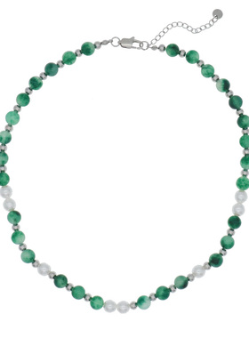 天然石钛钢串珠情侣国潮风