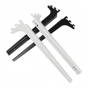 白色AA柱置物架书桌书架收纳金属木板层板架储藏室八百库上墙架