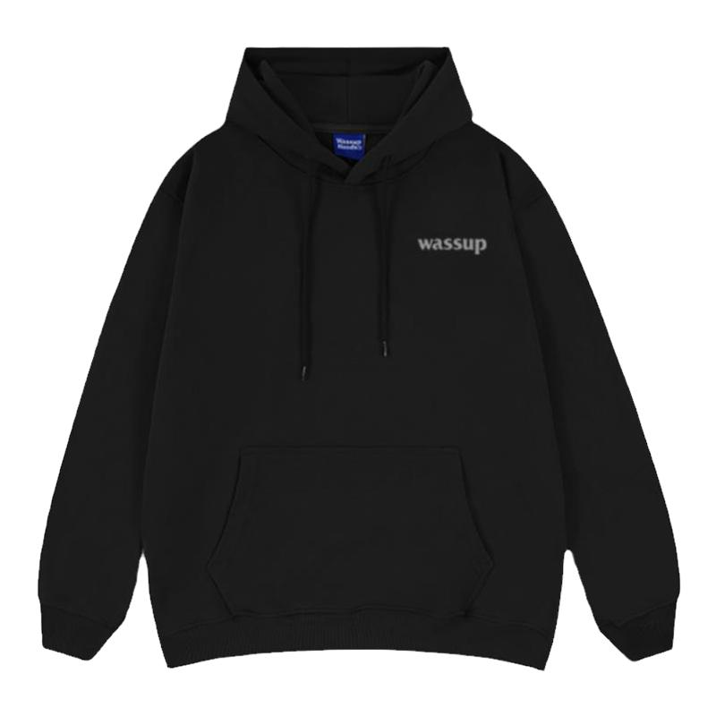 WASSUP HEODS秋冬季潮牌连帽卫衣宽松男女装高街情侣休闲外套上衣