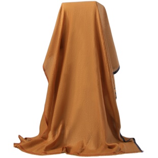 SUCHU素雏 轻奢金属闪亮！轻薄羊绒羊毛围巾四季款银丝异色边披肩