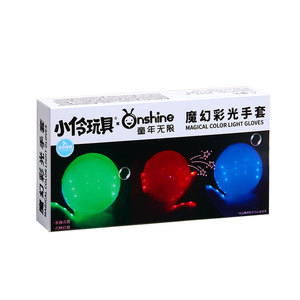 发光手套LED七彩手持烟雾泡泡棒电动吹泡泡机套装户外礼物品玩具
