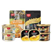 顽皮猫粮50g+白金罐85g+主食猫条5支