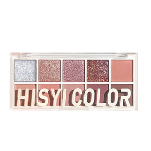 十色眼影盘高光修容腮红一体盘哑光修容珠光亮片大地色综合彩妆盘