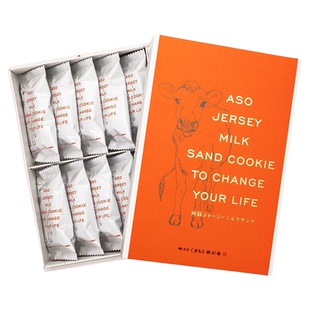 日本 阿苏 Aso Jersey 香浓牛奶夹心巧克力曲奇饼干