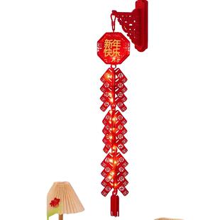 2026马年鞭炮装饰仿真元旦春节墙上立体挂件过年喜庆氛围场景布置