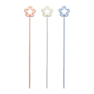 花朵吸管刷清洁刷专用小刷子缝隙水杯管子清洗加长神器硅胶洗杯子