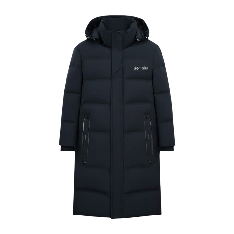 羽绒服男休闲长款鹅绒服加厚活帽