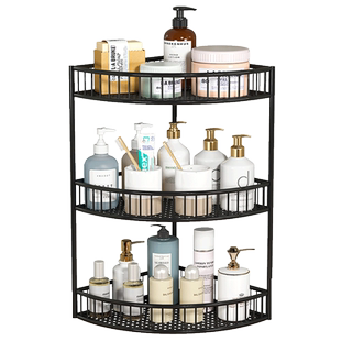 卫生间置物架浴室洗手间三角架洗漱台台面收纳化妆品洗脸池收纳盒