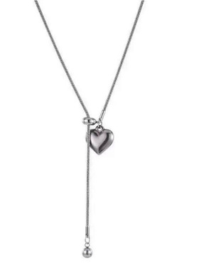 ins风小众银色爱心圆球毛衣链