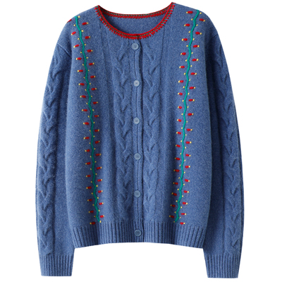 启超官方高端100%纯山羊绒衫