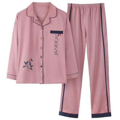 情侣睡衣纯棉长袖春秋季