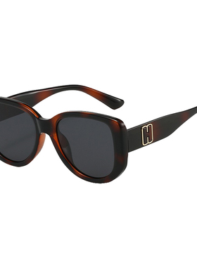 猫眼大框玳瑁UV400防晒墨镜度数