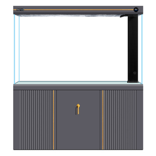 鱼缸客厅大型2024新款超白玄关生态底滤轻奢水族箱隔断屏风家用