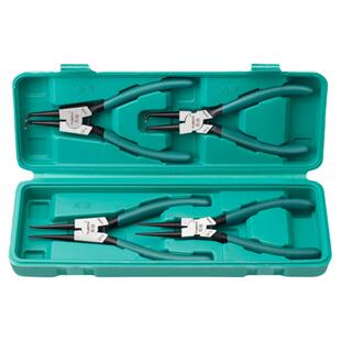 7寸卡簧钳子内外两用卡环多功能e型卡黄内卡钳弹簧小挡圈钳套装