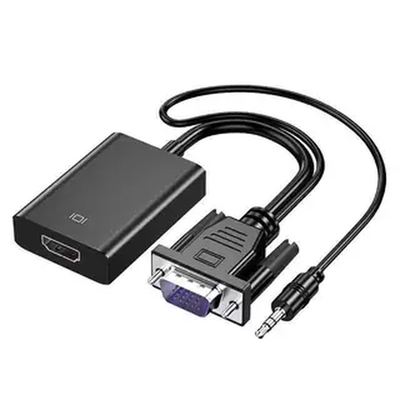 电脑主机VGA转显示器HDMI线