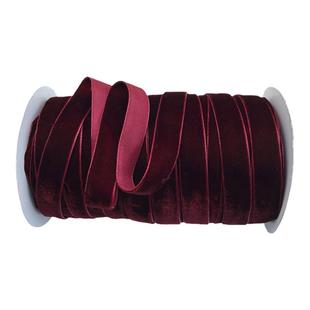 三顶织带丝绒丝带植绒红缎带天鹅绒服装绸带花束礼品包装带彩带