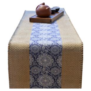 粗麻布茶席桌布艺中式禅意茶旗亚麻桌旗泡茶道垫日式茶艺干泡台