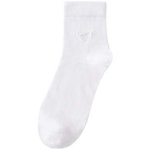 七匹狼袜子男款纯棉吸汗防臭10A抗菌防脚气全棉黑色中筒袜男士冬