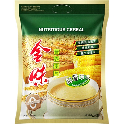 【送红藜麦】金味正品麦片原味即食燕麦代餐营养早餐独立袋装600g