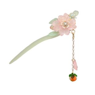 儿童古风汉服女童发饰新中式盘发发簪小女孩步摇流苏发钗头饰发卡