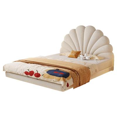 帕沙曼儿童床女孩悬浮公主床布艺