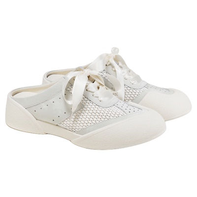 fed芭蕾穆勒鞋夏季新款女鞋包头半拖白色厚底拖鞋女S0515-YAB278