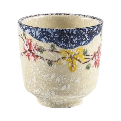 釉下彩茶杯2只装复古中式主人杯