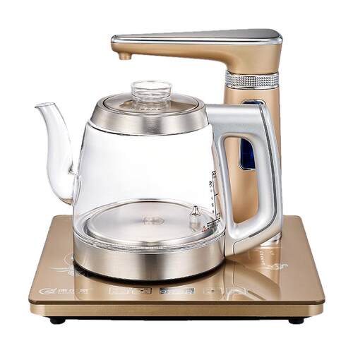 家用全自动上水电热水壶玻璃烧水壶泡茶专用电茶壶茶台抽水器一体