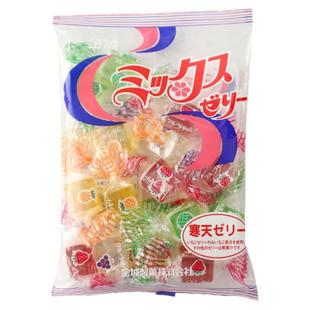 日本进口寒天金城什锦水果软糖果汁38果冻方糖喜糖结婚儿童零食