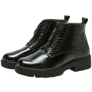 24Hrs西班牙24小时进口女士质感珠光小牛皮短靴 轻盈时装靴H25800