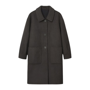 大码妈妈双面羊绒大衣女秋冬装呢子新款洋气中老年人羊毛呢外套厚