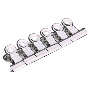 得力夹子金属铁夹纸张固定山形夹不锈钢铁票据夹画板特大号小号书小夹子文件多功能强力金属凭证票夹办公用品