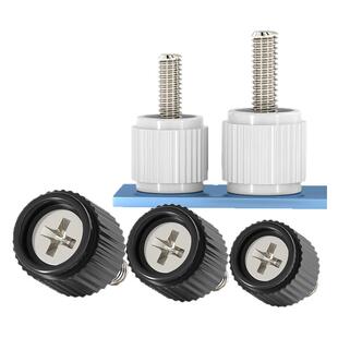 十字手拧螺丝机柜机箱手柄螺钉圆头滚花手扭塑胶头调节螺钉M3M4mm