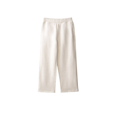 林乔芝简约厚款加绒休闲中腰长裤